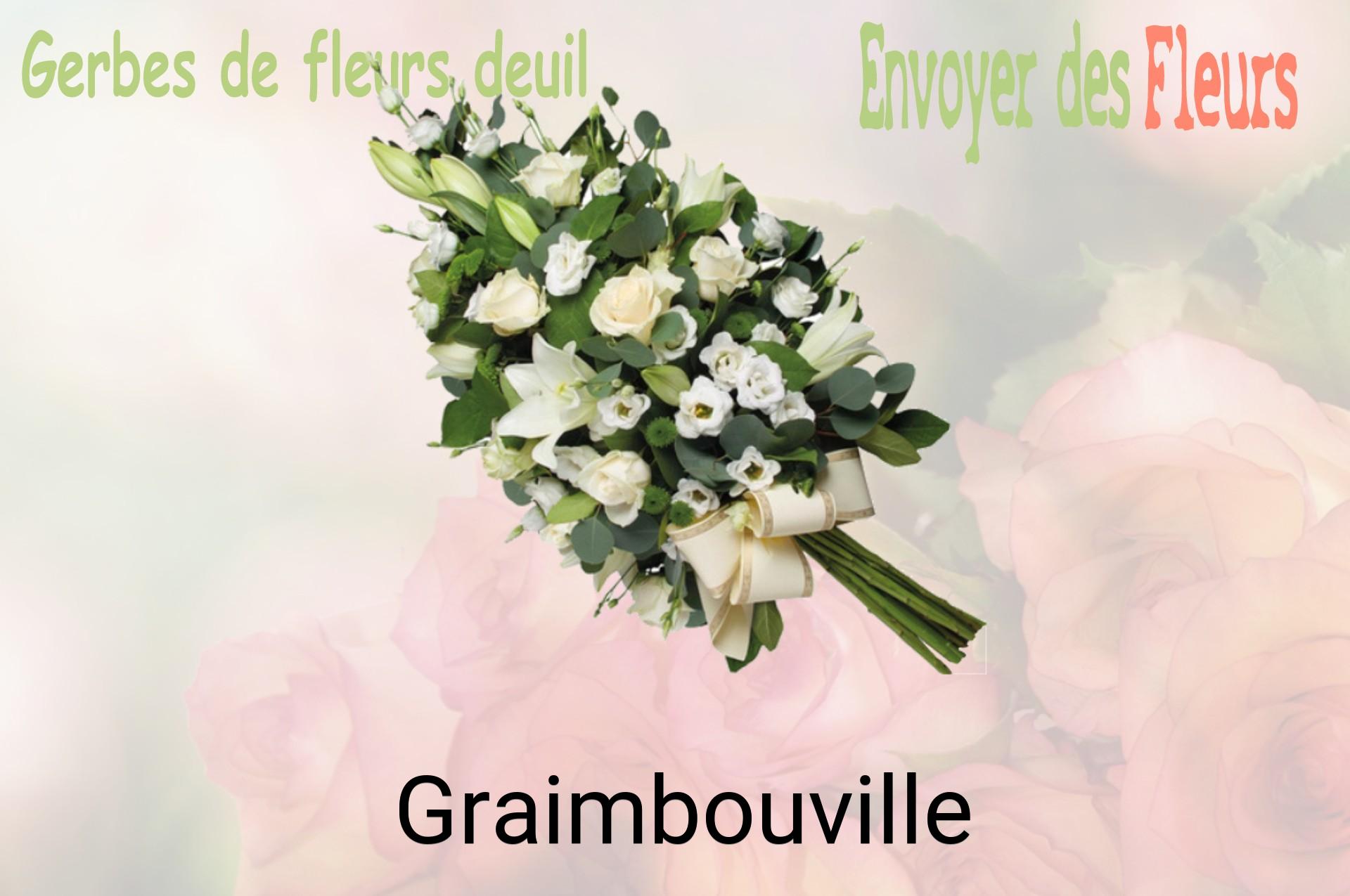 Gerbe de fleurs de deuil livrée à Graimbouville